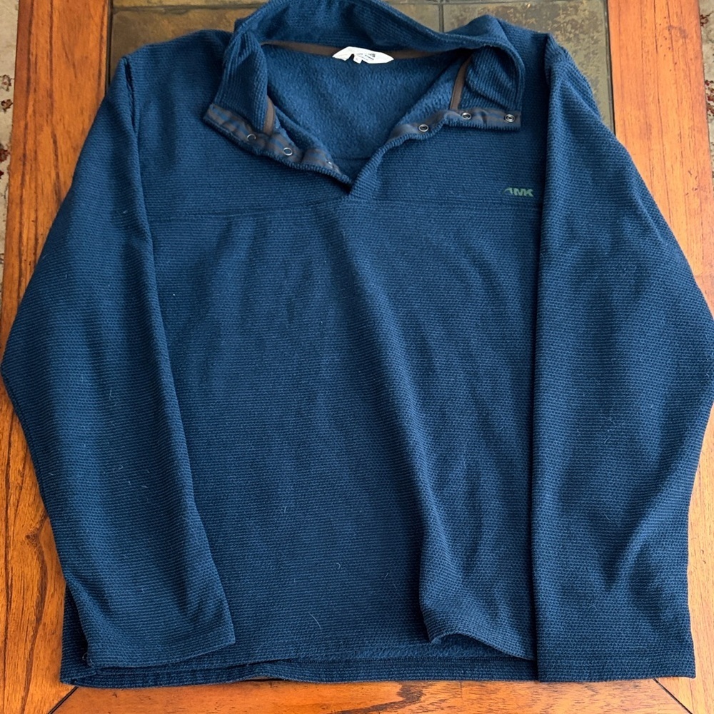 Mountain Khakis Navy Quarter Snap “Apex Pop Top”